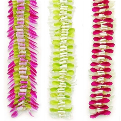 Long lasting, elegant, fragrance free makes the Butterfly lei a perfect choice.