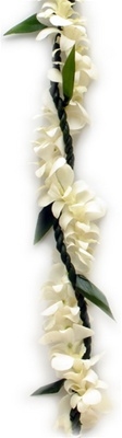 Braided Ti leaf Lei | Green Foliage Lei